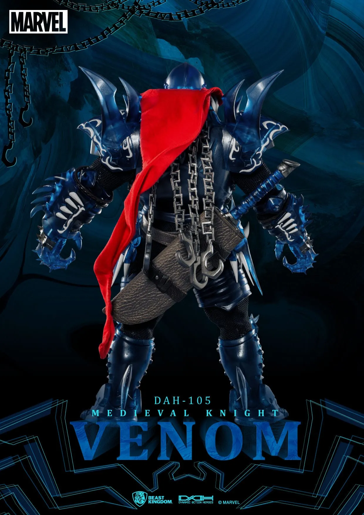 Beast Kingdom Marvel Dynamic 8ction Heroes Medieval Knight Venom 1/9 Action Figure