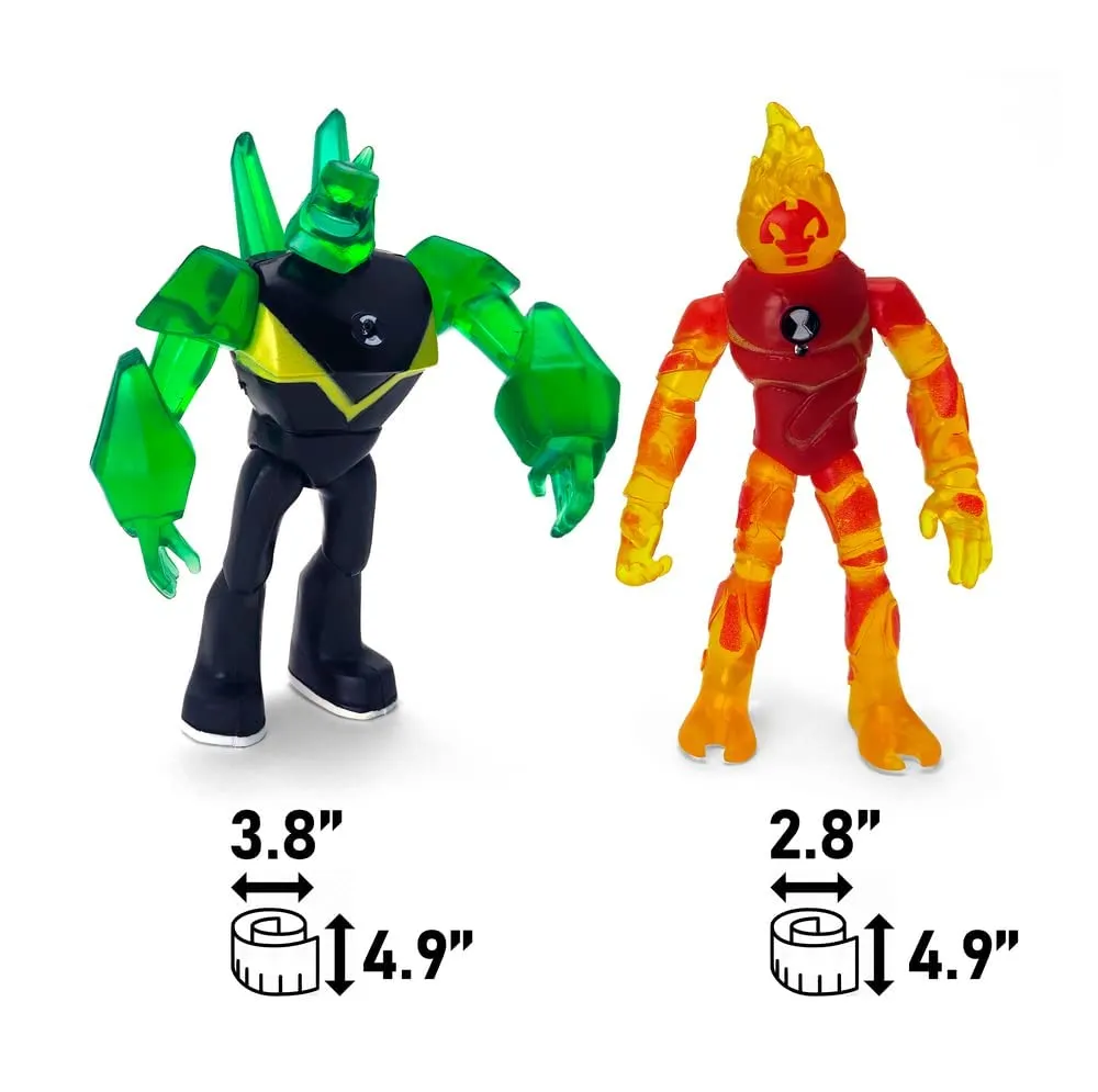 Ben 10 | Set Of 9 Cartoon Action Figures | 3-12.5 Cms |