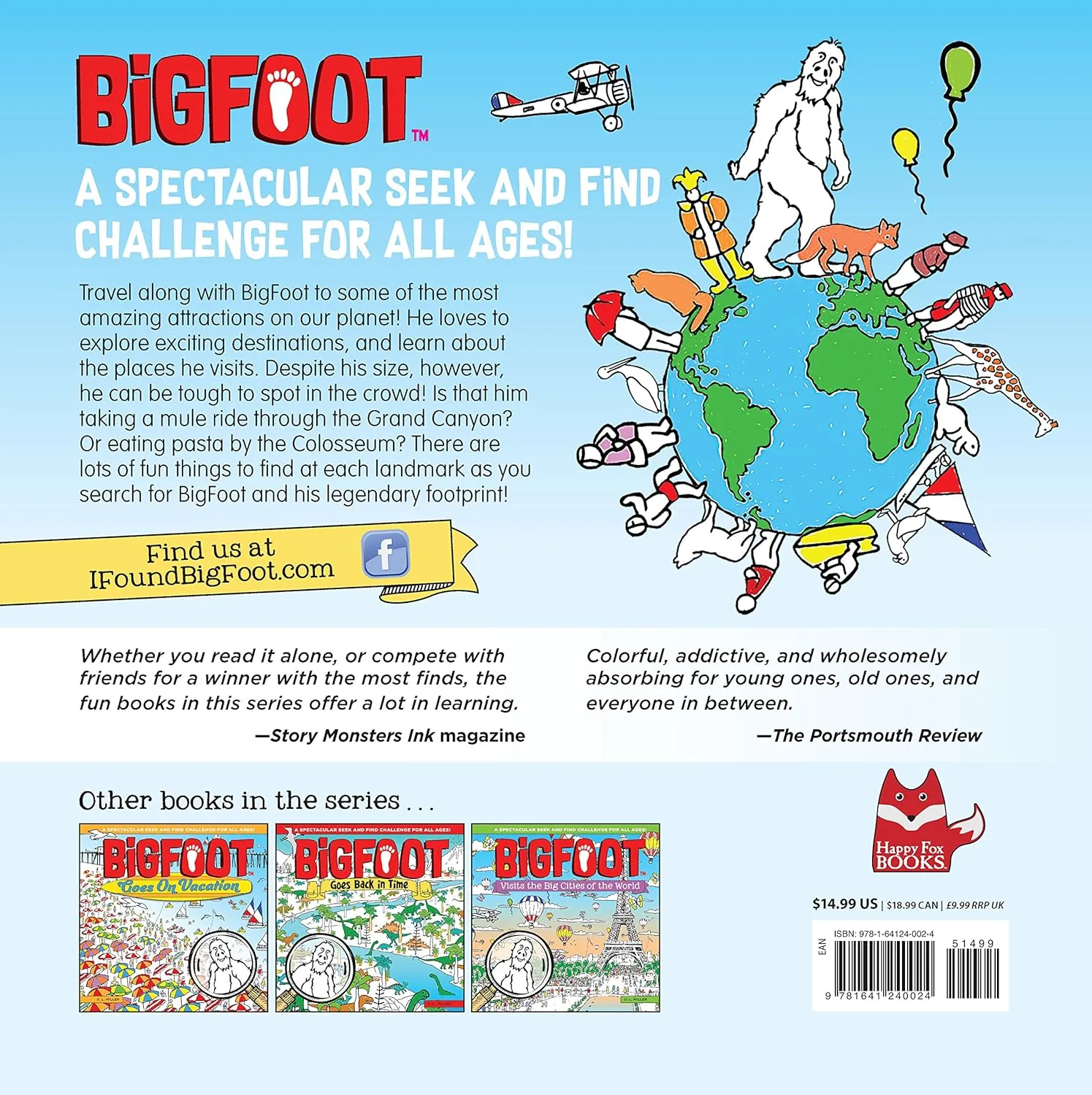 BigFoot Spotted at World Famous Landmarks Puzzle Story Book