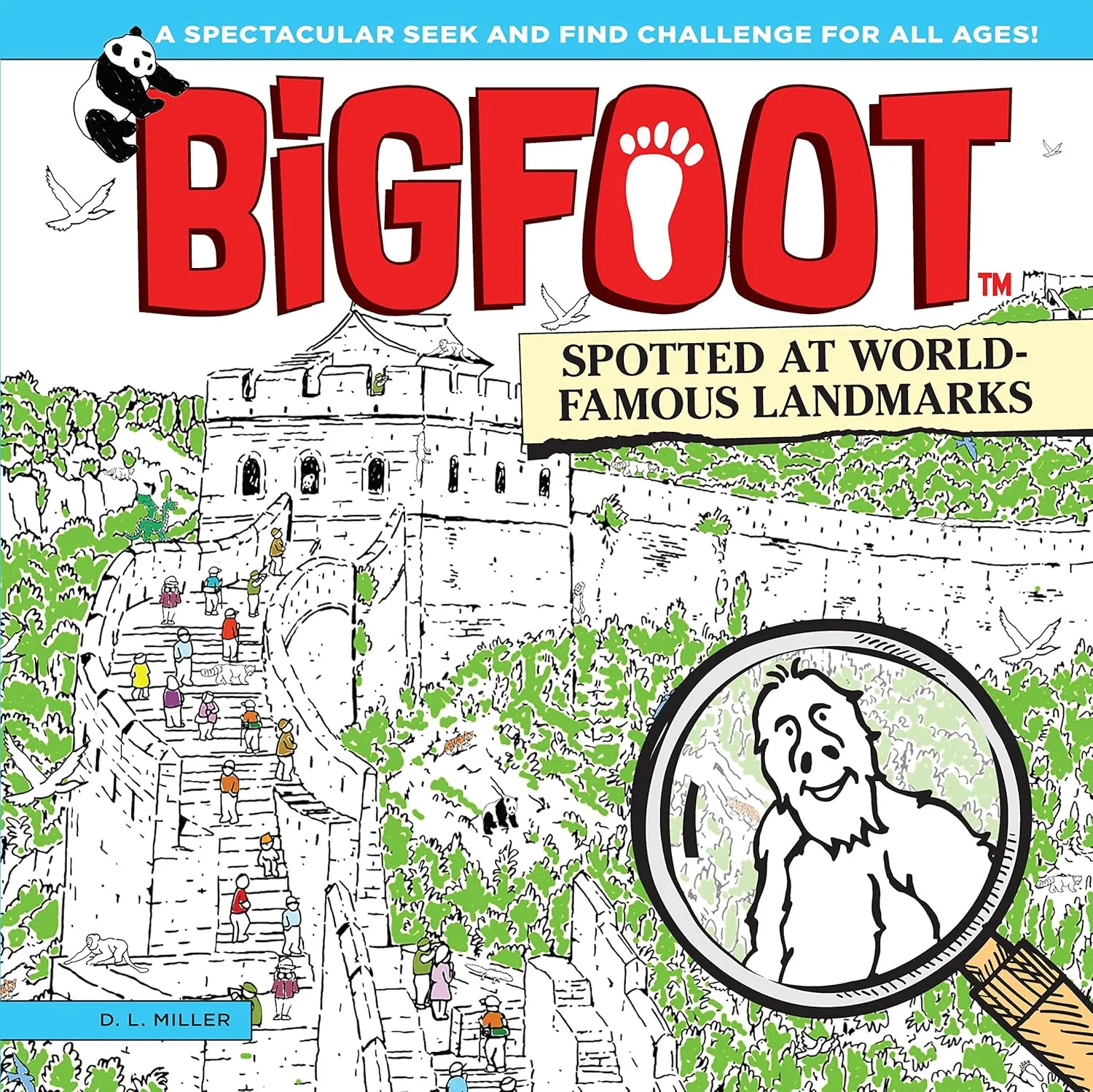 BigFoot Spotted at World Famous Landmarks Puzzle Story Book