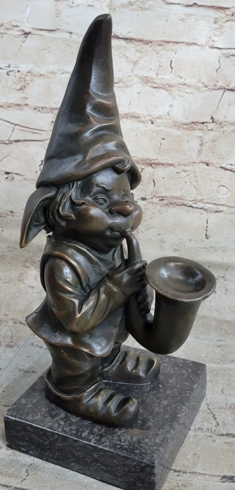 Handcrafted Detailed Signed Gnomes Made by Lost wax Method Bronze Statue GIFT