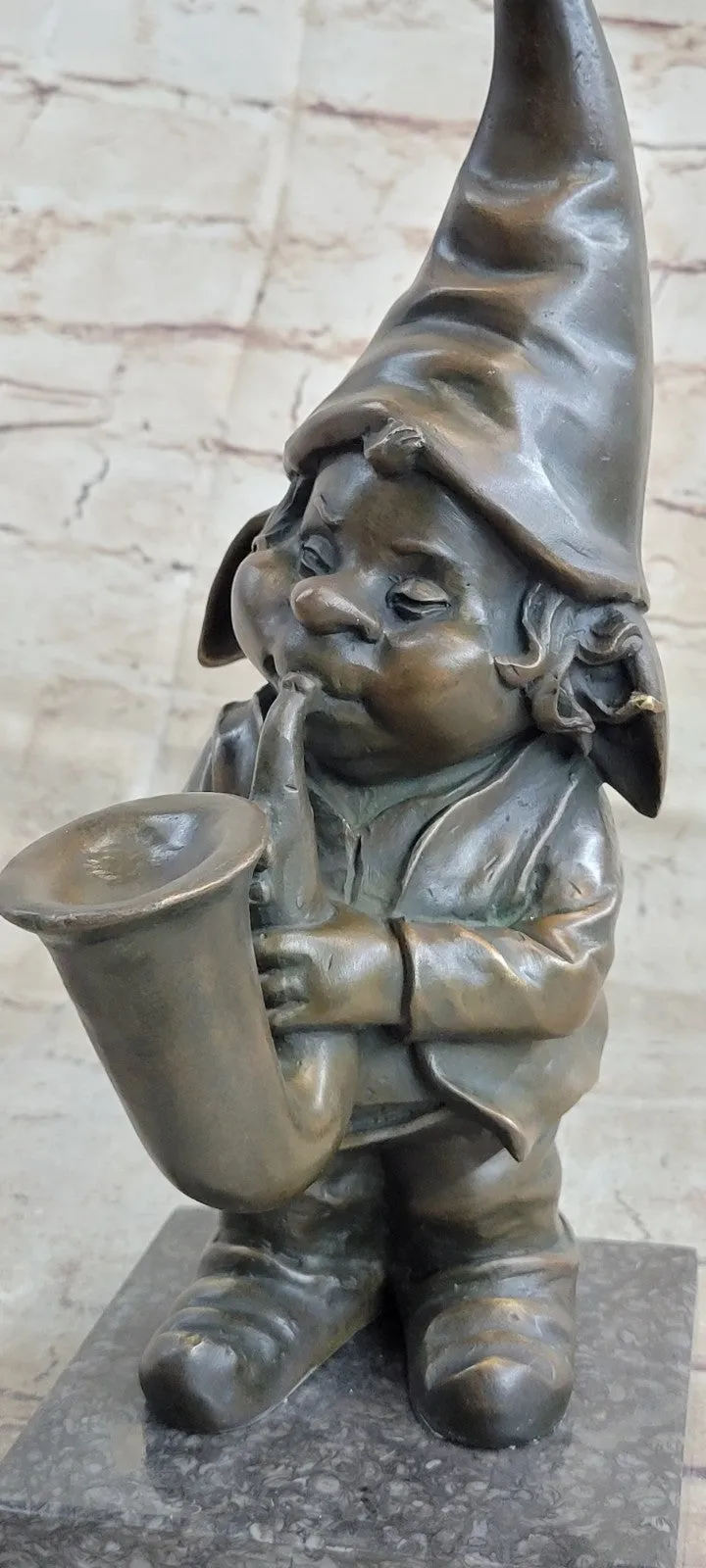 Handcrafted Detailed Signed Gnomes Made by Lost wax Method Bronze Statue GIFT