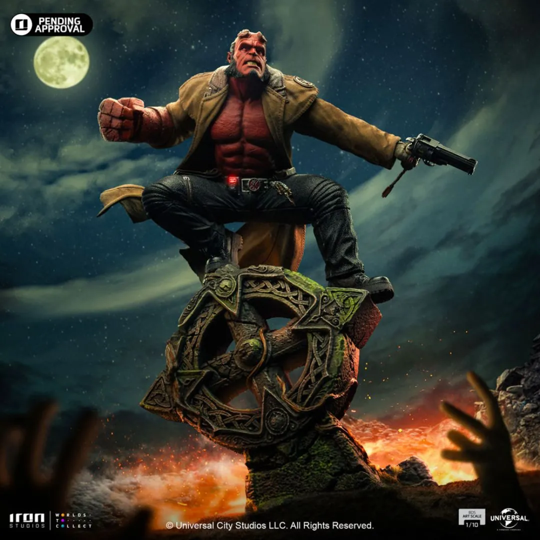 Hellboy Statue By Iron Studios