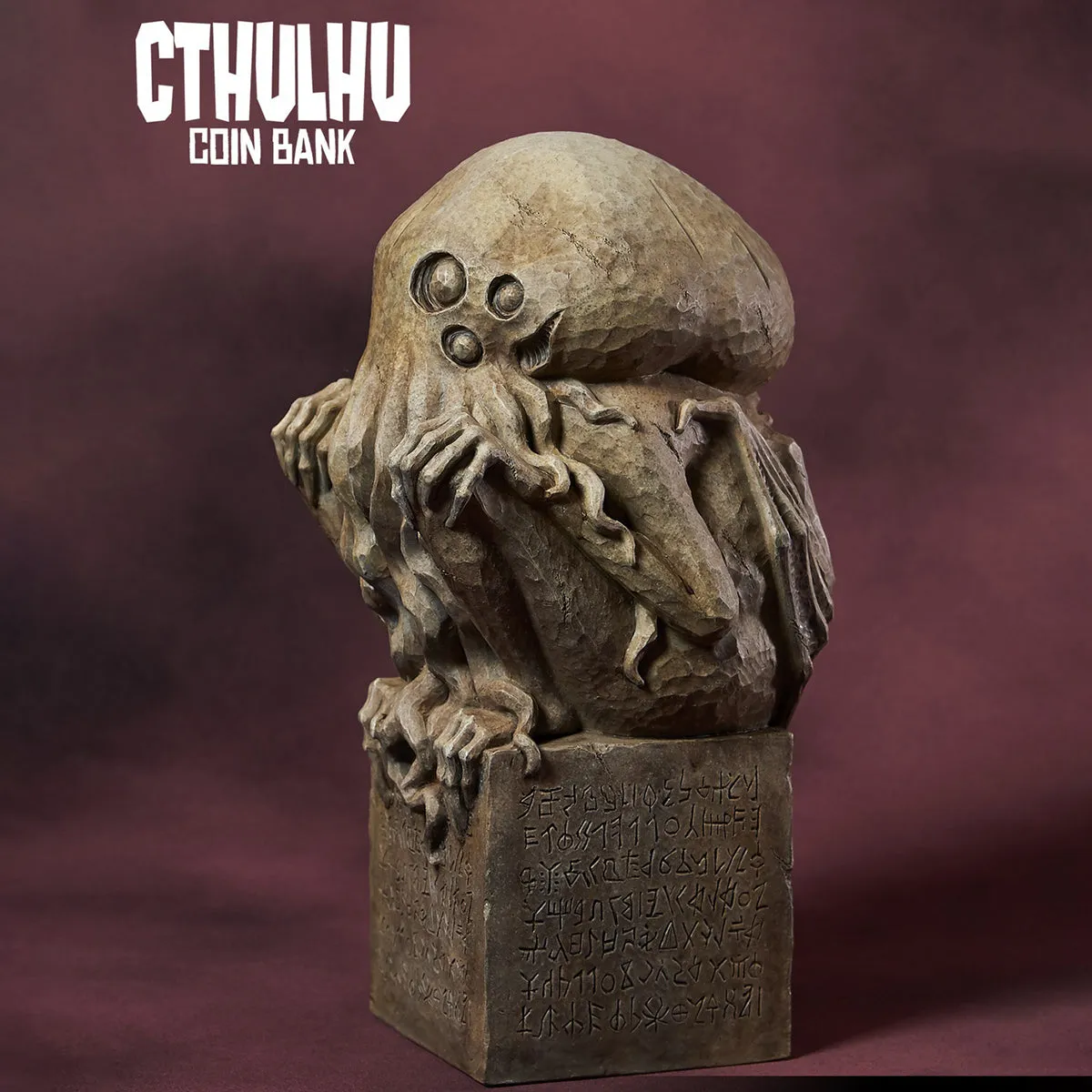 HiPlay Gecco H24cm Cthulhu Coin Bank Statue Stone Color