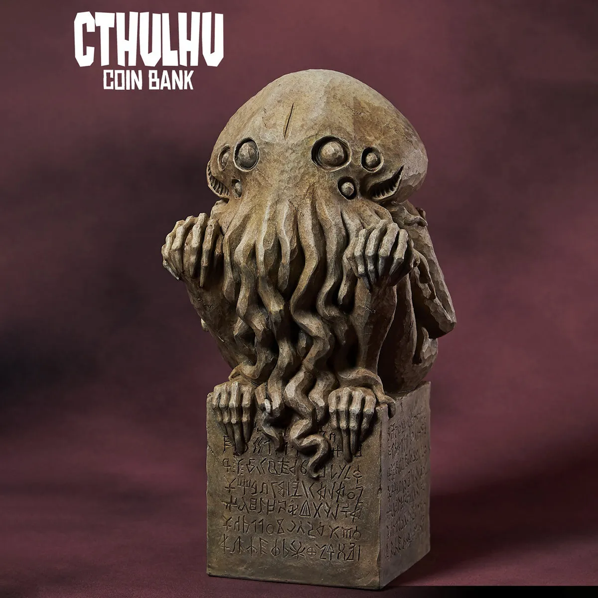 HiPlay Gecco H24cm Cthulhu Coin Bank Statue Stone Color