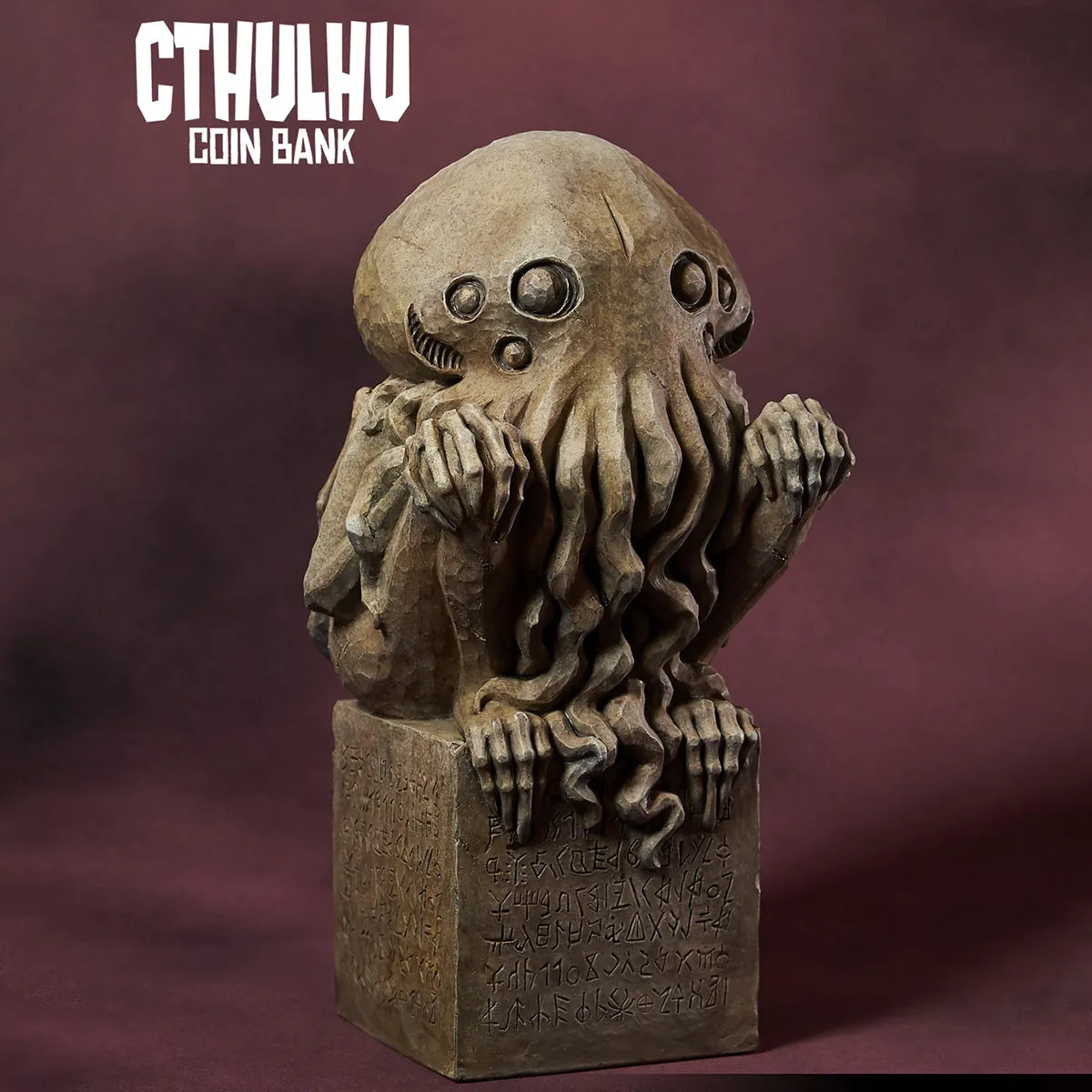 HiPlay Gecco H24cm Cthulhu Coin Bank Statue Stone Color