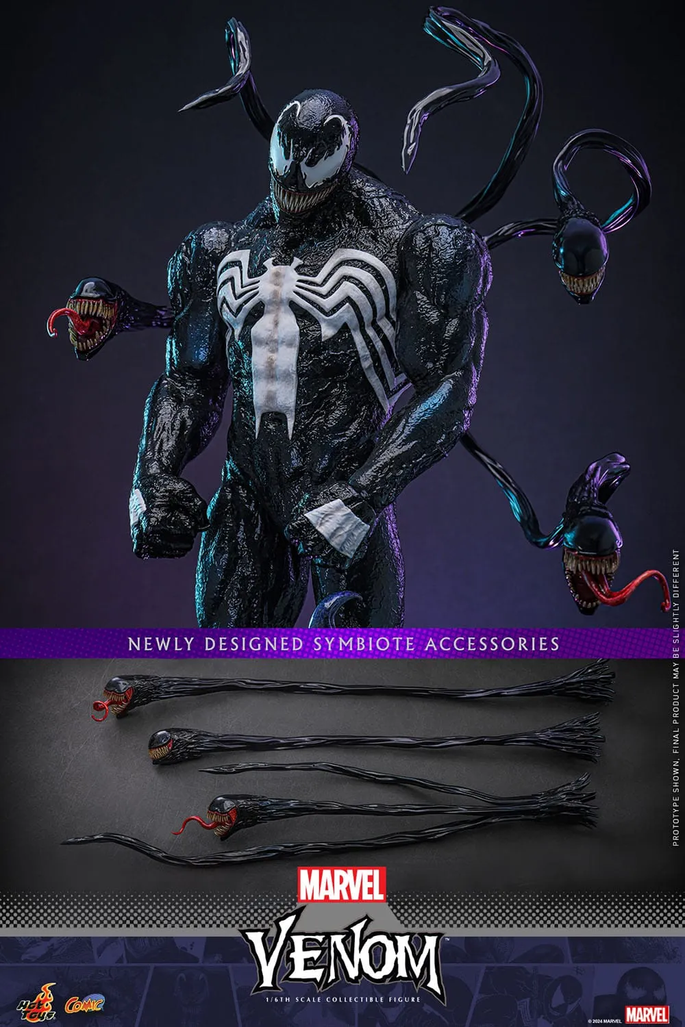 Hot Toys Marvel Comic Masterpiece Venom 1/6 Action Figure