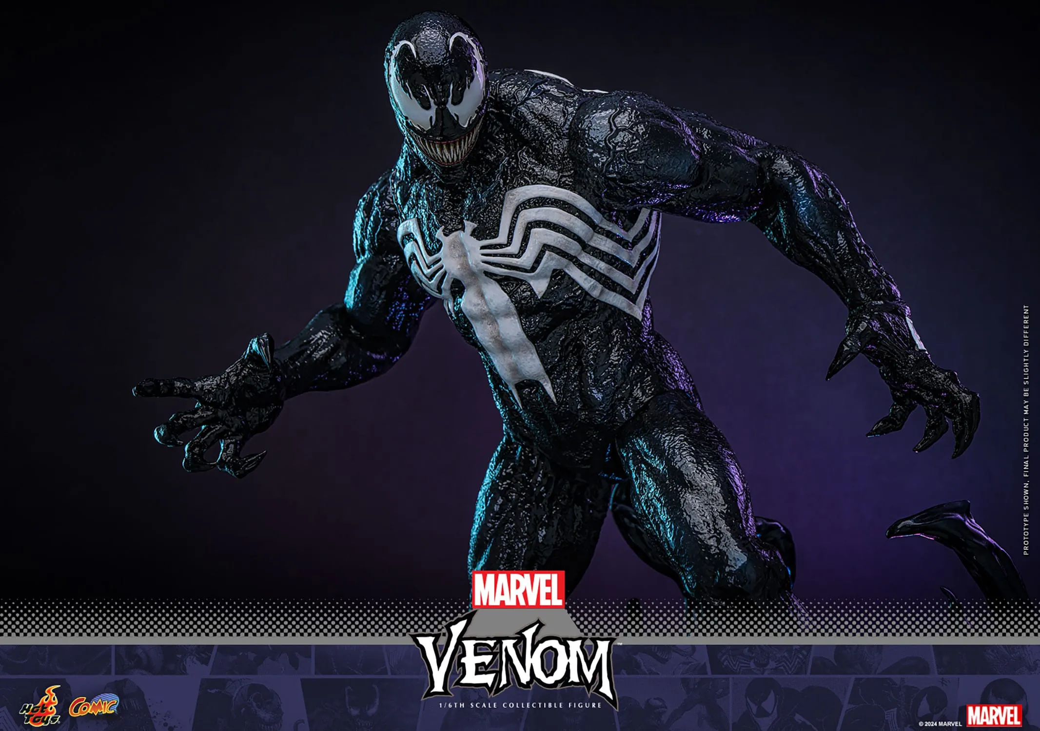 Hot Toys Marvel Comic Masterpiece Venom 1/6 Action Figure