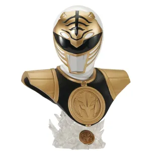 Mighty Morphin' Power Rangers White Ranger Legends In 3D Bust By Diamond Gallery