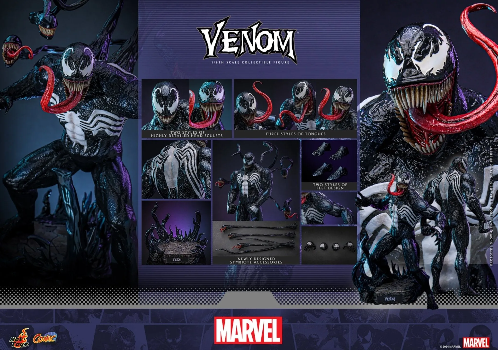 PRE-ORDER: Hot Toys Marvel Comics Venom Sixth Scale Figure