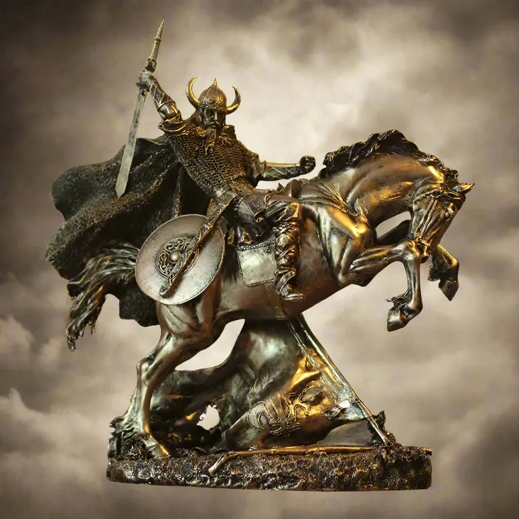 Statue Resin Desktop Viking Warrior Figurine