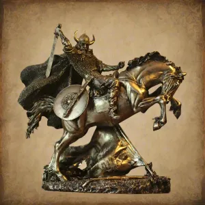 Statue Resin Desktop Viking Warrior Figurine