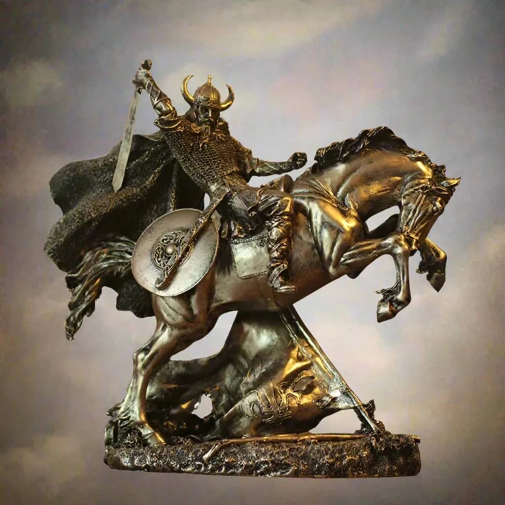 Statue Resin Desktop Viking Warrior Figurine