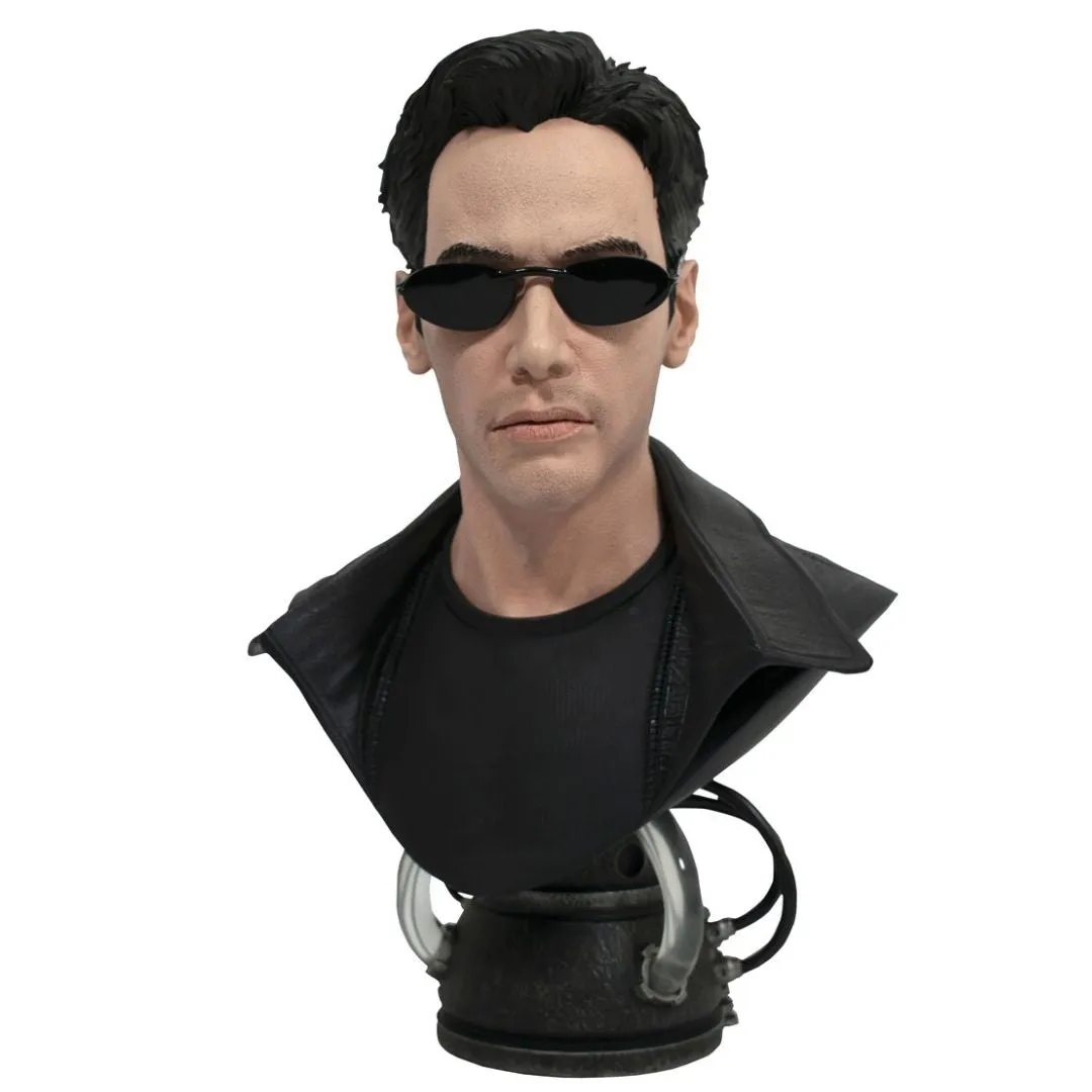 The Matrix Legends In 3D Neo Bust Statue By Diamond Gallery