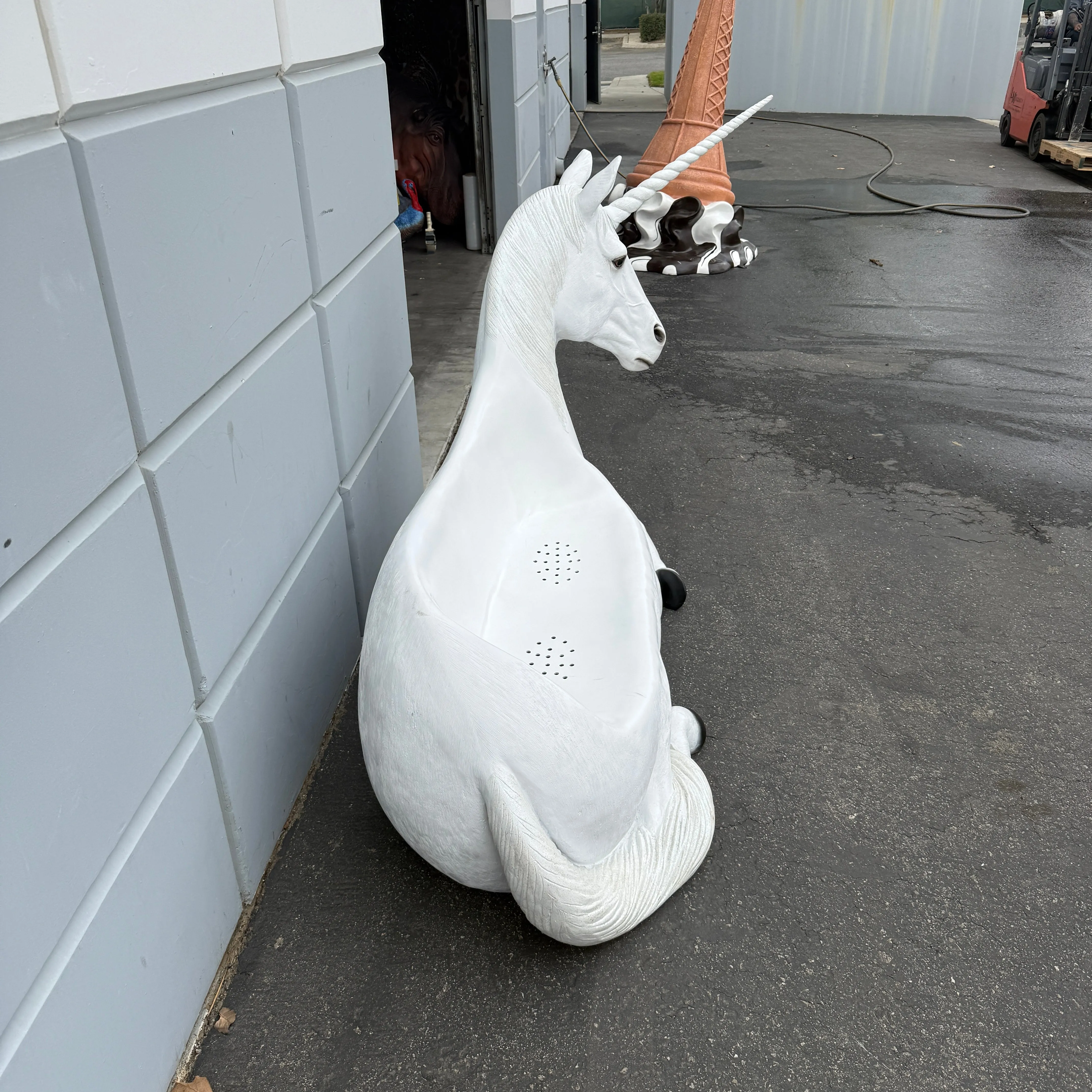 Unicorn Bench Life Size Statue